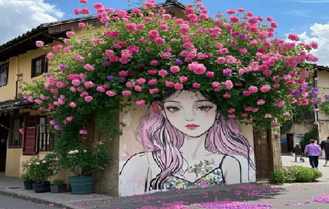 新龙怎么设计网红打卡墙绘