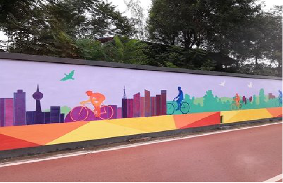 新龙墙体彩绘-围墙