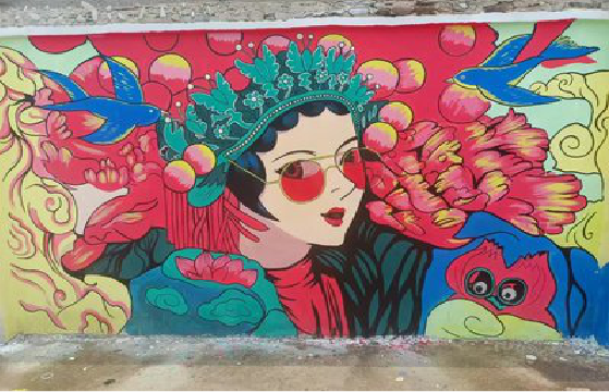 新龙墙体彩绘-网红墙